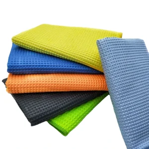 High Absorbent Waffle Kitchen Towel Microfiber Waffle Weave Claning Cloth Thick Microfiber Dish Drying Towels