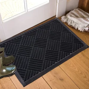 High All Weather Anti Slip Stripe Door Mat Custom Polyester Floor Rug for Kitchen Office Home Universal Modern Design Doormat