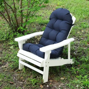 High Back Tufted Memory Foam Lounge Cushion Seat Pads Indoor Outdoor Patio Furniture Durable Lumbar Pillows & Removable Washable