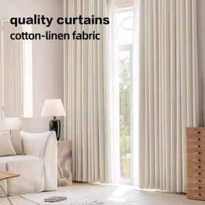High Blackout Chenille Curtains Fabric Thick Full Blackout Curtains for Living Room Bedroom Heavyweight Blackout Curtains