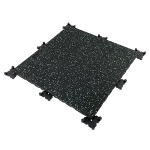 High Density 25mm Gym Exercise Mat EPDM Rubber Flooring Tiles 20mm Thick Straight Sides Interlocking Removable Anti Slip