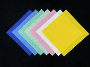 High Density Bamboo Fiber Nonwoven Filter Fabric Lightweight Anti Mildew Dyed Square Sheets for Craft and DIY