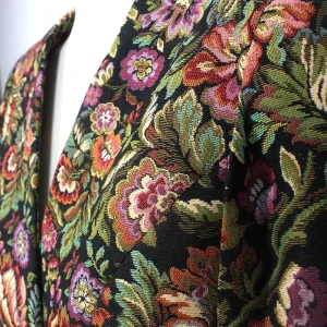 High Density Custom Retro Floral Design Polyester Cotton Blend Woven Eco Friendly Breathable Autumn Clothing Tapestry Suit