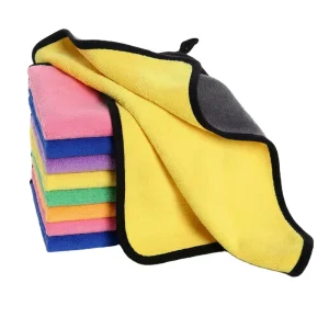 High Density Double Layer Coral Fleece Microfiber Car Wash Towel Super Absorbent Lint Free Car Cleaning Cloth for Auto Detailing
