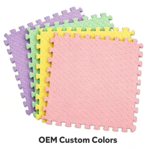 High Density EVA Gym Mat Custom Color Custom Size Durable Premium Puzzle Mats Interlocking Gym Flooring