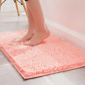 High Density Luxury extra Soft Multiple Color Sizes Bath Tub Shower Mat Chenille High Absorbent Anti slip Bath Mat
