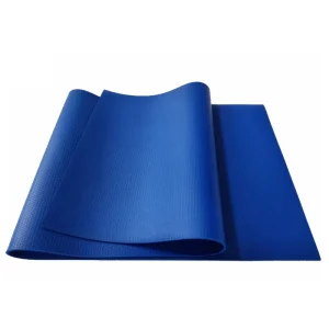 High Density PVC Yoga Mat 5mm Non Slip Exercise Pad With Carrying Strap Eco Friendly Portable