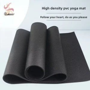 High Density Solid Color PVC Yoga Mat Non Slip Durable Exercise Mat for Home Ideal for Jump Rope grounding mat