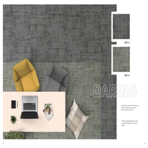 High Density Sound Insulation Modular Carpet Tiles 50×50 for Meeting Room and Cinema