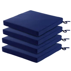 High Density Waterproof Non Toxic Outdoor Memory Foam Sewing Seat Cushions Square Lumbar Pillows Removable Washable Solid
