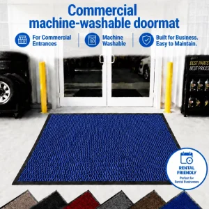 High Durability Machine Washable Entrance Floor Mat with Dirt Moisture Capture Novelty Pattern for Retail Mat Rental Bulk Orders