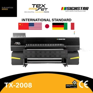 High Efficiency Digital Sublimation Printing Machine TX 2000mm Width Epson I3200 8 Printheads