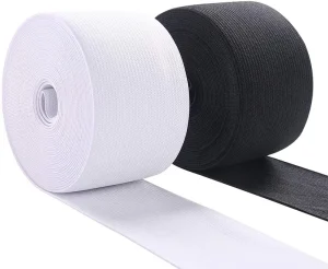 High Elasticity 3/4 Inch Wide Polyester Sewing Elastic Band 10 Yards Woven Webbing for Garment Bags Shoes Home Textile