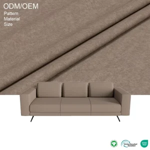 High End Brown Water Resistant Breathable Chenille Dye Sofa Fabric for Furniture Textile