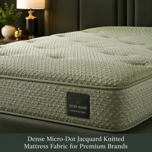 High End Factory Direct Dense Micro Dot Texture Jacquard Knitted Mattress Fabric for Premium Bedding Brands OEM ODM