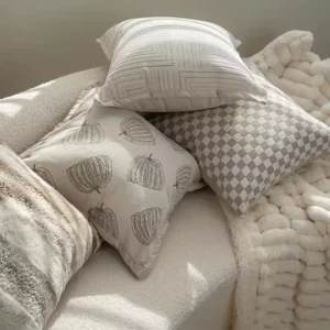 High-End Hotel-Style Throw Pillow Snowfall-Style Sofa Cushion for Offices and Outdoors