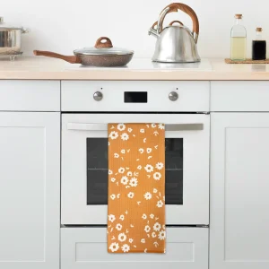 High End Materials Microfiber Waffle Tea Towels Kitchen Dish Towels Finishes for Gourmet Cooking Spaces