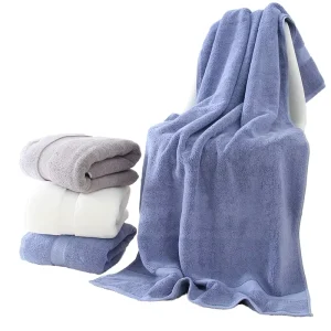 High GSM Double Side Terry Cotton Woven Technique 80*160cm Customized Color Quick Drying Antimicrobial Bath Towel Tub Mats