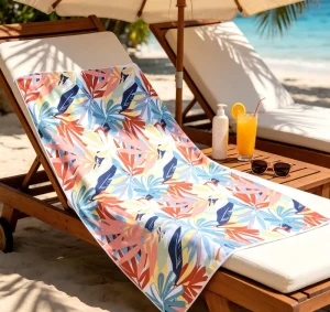 High GSM Microfiber Beach Towel Thick Absorbent Durable Hotel Towel Custom