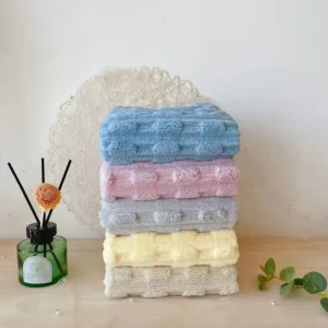 High Grade 35*75 Coral Fleece Jacquard Microfiber Face Towel Soft Absorbent for Adults Children Daily Bath Washcloths