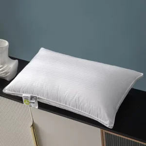 High Grade Custom Size Label Package Eco-friendly Queen King Filling Soft White Goose Pillow Hotel Use Feather Down Pillow