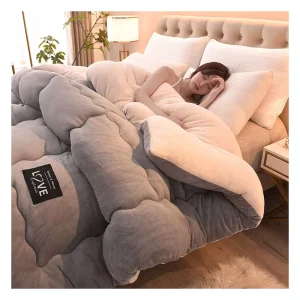 High Grams Heavy Sherpa Comforter Quilt Qure Home Winter Warm Soft Down Velvet Fleece Queen Size Bed Quilt