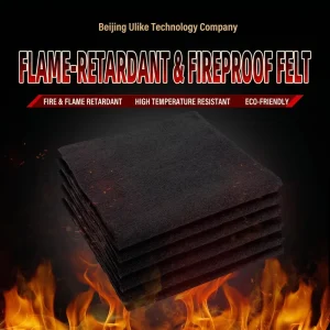 High LOI 50% Pre oxidized Fiber Felt Flame Retardant PANox Heat Resistant Felt for Industrial Welding Blanket
