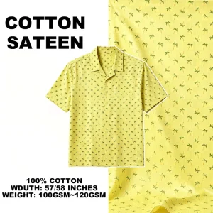 High Luster Smooth Sateen Weave Cotton Fabric For Luxury Bed Sheet Sets Pillowcases Home Textile