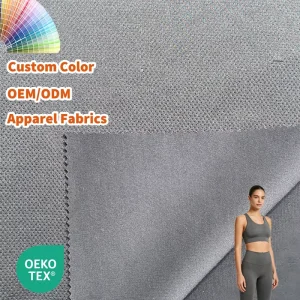 High Performance Sportswear Yoga Wear Butterfly Mesh Air Layer Fabric High Stretch Breathable 3D Fabric for Sports Bras