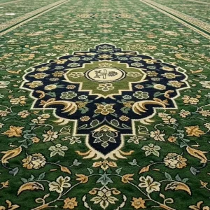 High Pile Cut Pile Nylon Prayer Mat Soft Comfortable Islamic Prayer Rug Custom Pattern for Muslim Worship