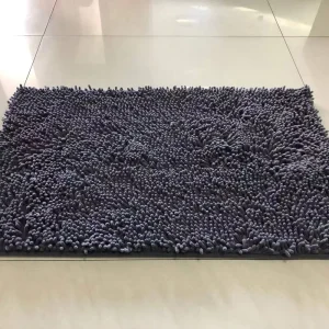 High Pile TPR Back Shaggy Door Mat Non slip Chenille Bath Mat Cushioned Absorbent Bathroom Rug