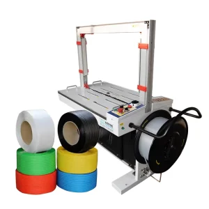 High Platform Automatic Strapping Machine Thermal Seal Pp Band Carton Sealing Machinery for Food Beverage Textile Chemical