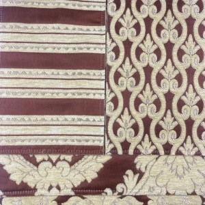 High Precision European Floral Design Jacquard Woven Chenille Home Decorative Textile Fabric for Luxury Furniture and Curtain