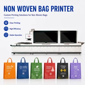 High Precision Non Woven Bag Label Printer Automatic UV Inkjet Date Laser Printer CE ISO Certified Gift Packaging Industry