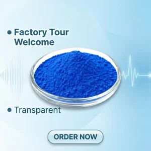 High Purity (99%-99.9%) GHK-Cu Cosmetic Grade Blue Copper Lyophilized Powder for Reducing Fine Lines & Wrinkles