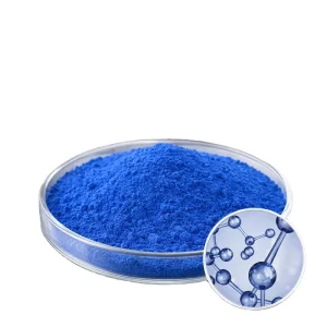 High Purity 99% GHK Cu Copper Blue Powder Anti Wrinkle Cosmetic Raw Material CAS 49557 75 7 for Skin Care
