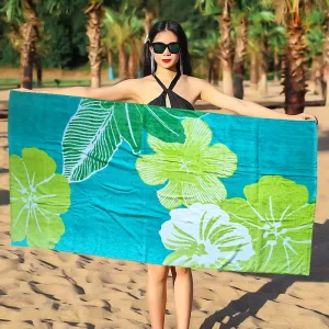 High Quality 100% Cotton Bath Towel Quick Dry and Easy Clean Soft Printed Bath Sheets with Customized Pattern