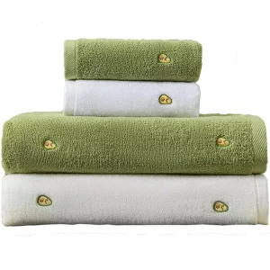 High Quality 100% Cotton Bath Towels Embroidery Thicken and Soft Absorbent Solid Color Spa Use Home Towels