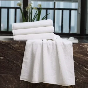 High Quality 100% Cotton Bath Towels White Solid Color Bath Towels for Hotels