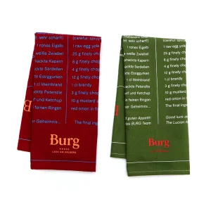 High Quality 100% Cotton Custom Printed Tea Towel Quick-Dry Kitchen Dishwashing Absorbent Handkerchief 2 Sets Kitchen Towels