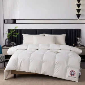 High Quality 100% Cotton Down Bed Duvet Comforter Light Feather Winter Quilted Bedding Soft Comfort for Bed