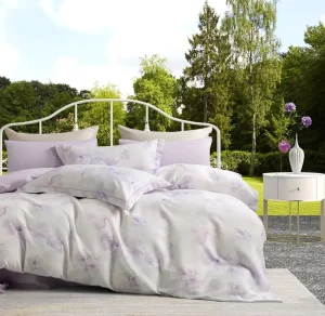 High Quality 100% Cotton Home Bedding 4 Piece Comforter Set Skin Friendly Breathable Eco Friendly All Season Dreamy Purple