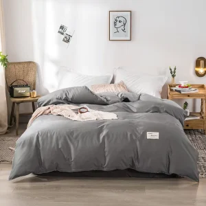 High Quality 100% Cotton Modern Organic Water Resistant All-Season Premium Bedding Set with Jacquard Satin Weave