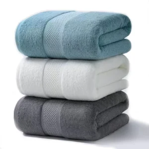 High Quality 100% Cotton Thick Absorbent Bath Towel Sets for Hotel GSM400 500 Wash Towel