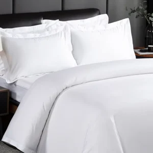 High Quality 100% Cotton White Duvet Cover Bed Sheet Pillow case Hotel Bedding Set