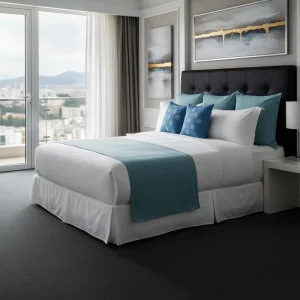 High Quality 100% Cotton Woven 300TC Duvet Cover Set for Home Hotel Use