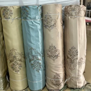 High Quality 100% Polyester African Design Jacquard Fabric for Upholstery and Curtains