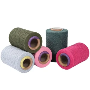High Quality 100% Polyester Eco Friendly Raw Yarn 32s 21s Ring Spun Recycled Dyed Embroidery Weaving Socks Knitting