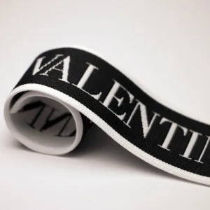 High Quality 100% Polyester Jacquard Elastic Webbing Customizable High Strength Thick Texture Waist Webbing