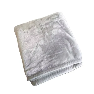 High Quality 100% Polyester Knitted Raschel Heavy Blanket All-Season Warm Proof Customizable Plain Pattern Travel Bedding